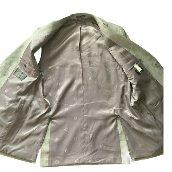 Ralph Lauren Mens Suit Jacket Blazer Slim Fit Gray Wool Sz 42 Regular Two Button - Picture 3 of 12